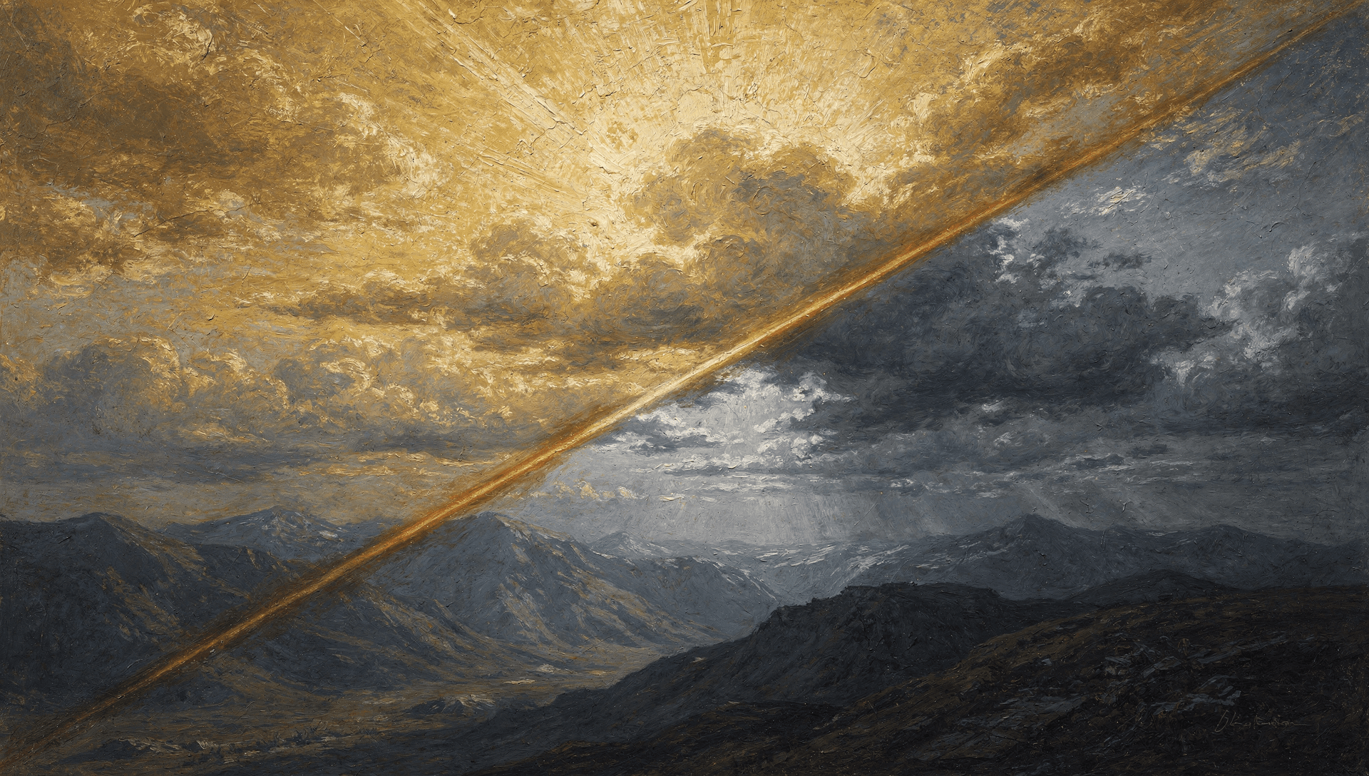 Zoroastrian dualism (Ahura Mazda vs. Angra Mainyu)