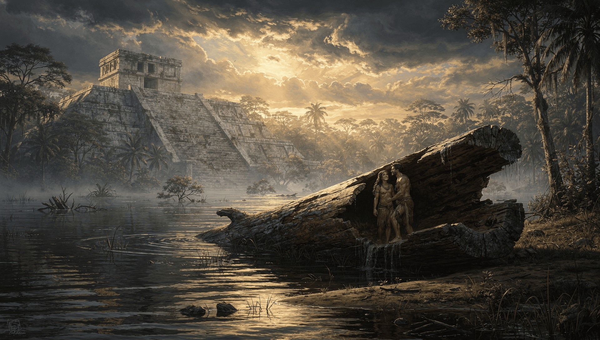 Aztec, Maya, and K'iche' flood cycles (Popol Vuh; the Five Suns)