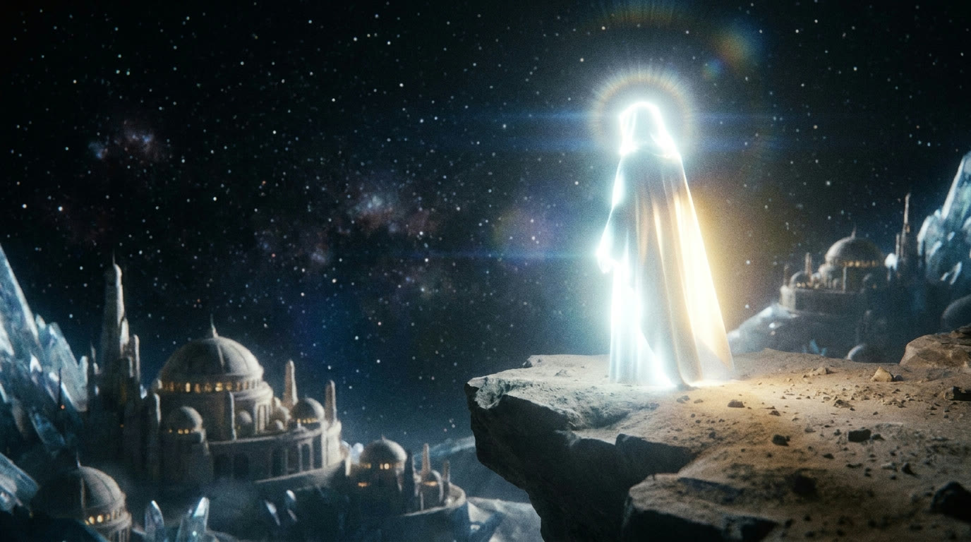 Lucifer, the brilliant System Sovereign, set high above the worlds and robed in light